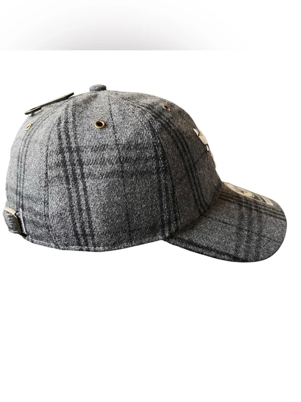 47 Brand Chicago Bulls Clean Up Wool Blend Plaid Adjustable Hat OSFA NWT